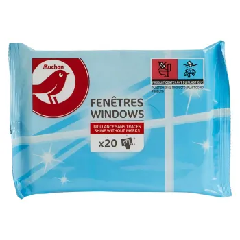 lingettes fen?tres auchan ?20