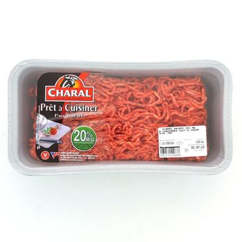 Viande hach?e Charal Pr?t ? Cuisiner Pur Boeuf