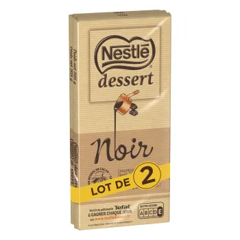 Comparez Tablette de Chocolat Noir Dessert NESTLE