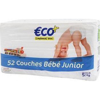 52 couches b?b? junior (taille 5 "12-25kg" ) (ECO+)