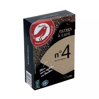 Auchan filtre ? caf? non blanchies 8-12 tasses